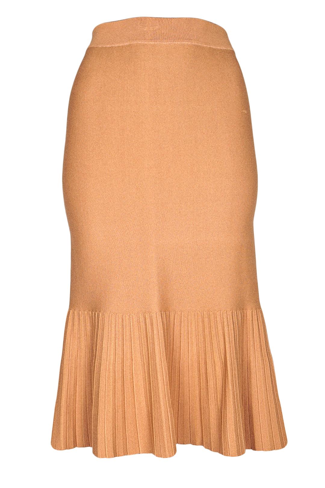 Юбка годе миди трикотажная Forza Viva MW-KS-1978V-1 р. 44 Бежевый (17852328) - фото 6