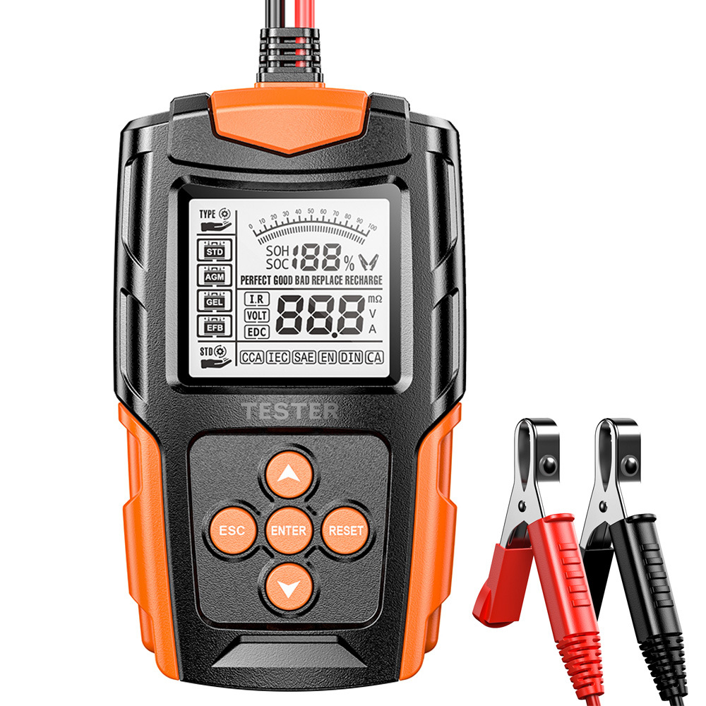 аккумуляторов Foxsur FBT-200 12V/24V цифровой анализатор для проверки свинцово-кислотных аккумуляторов (001207) аккумуляторов Foxsur FBT-200 12V/24V цифровой анализатор для проверки свинцово-кислотных аккумуляторов (001207)