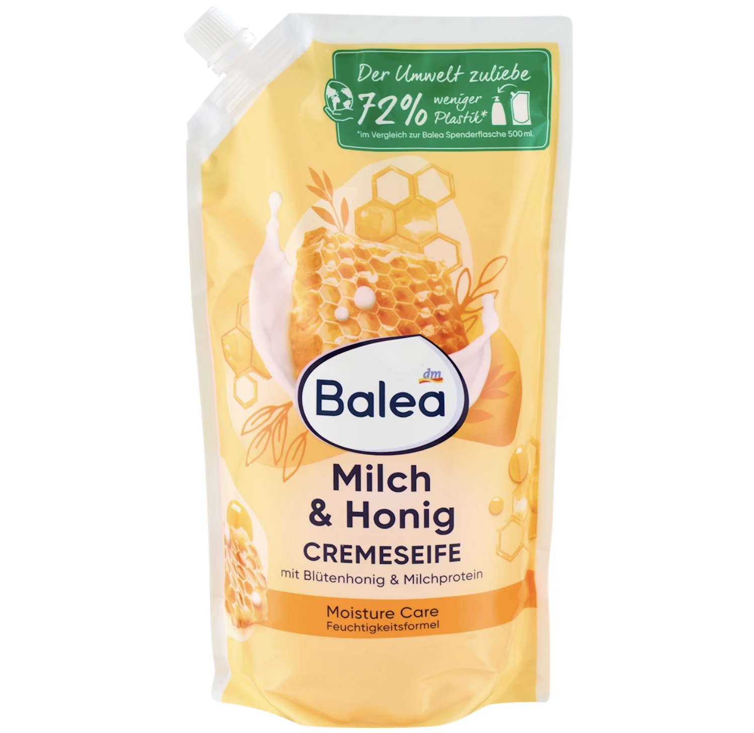 Крем-мыло жидкое Balea Milch & Honig запасной блок для рук 850 мл