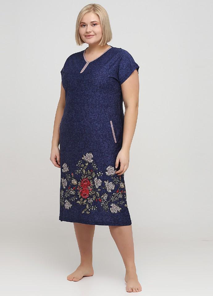 Халат Wild Love 3XL темно-Синий (81766) Халат Wild Love 3XL темно-Синий (81766)