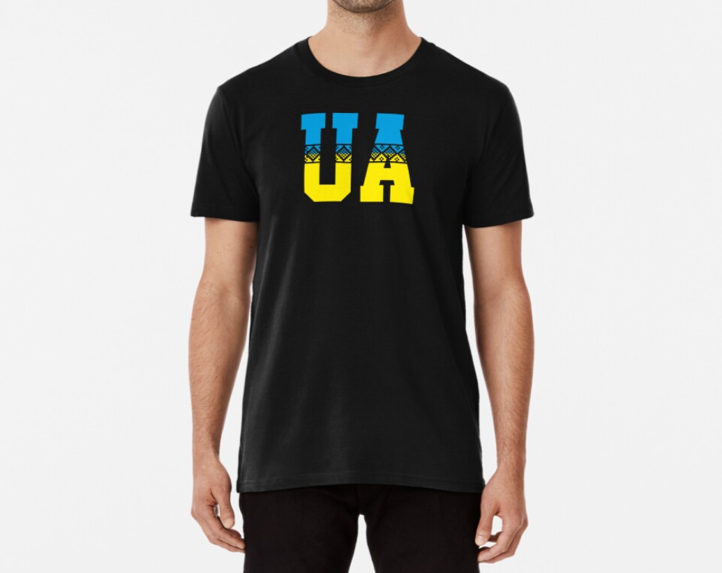 Футболка чоловіча патріотична Stedman з принтом UA вишиванка XL Чорний (УКР299-4)