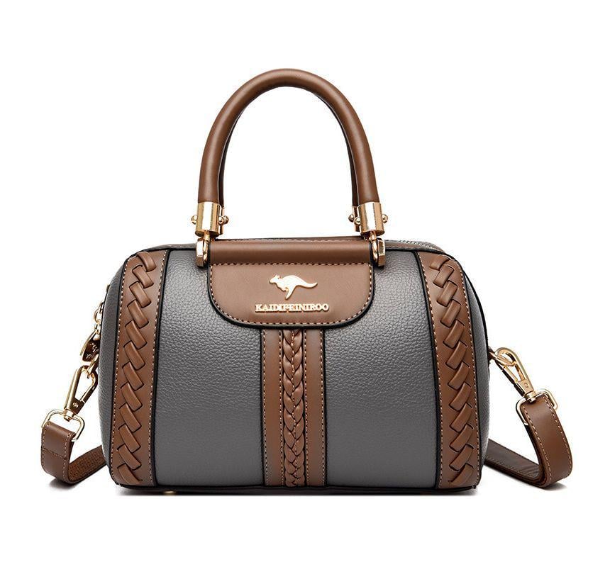 Сумка женская Glamo vintage боулер Gray (15332638)