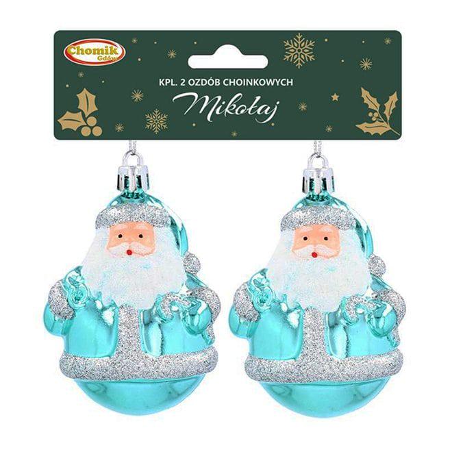 Набор новогодних подвесок Flora Санта 8 см 2 шт. (43232)