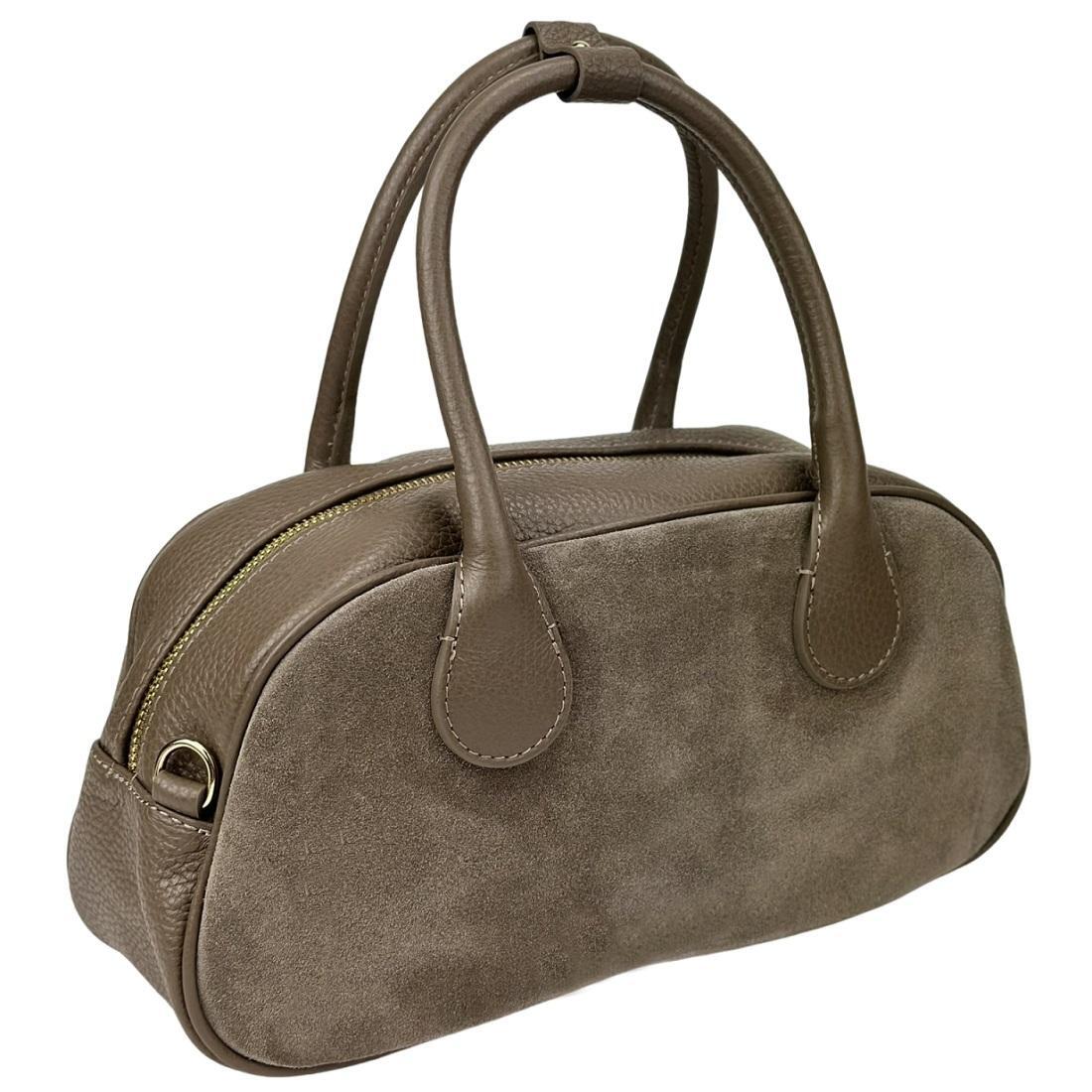 Жіноча сумка Royal Bag F-IT-3017T замшева Taupe (8147) - фото 1