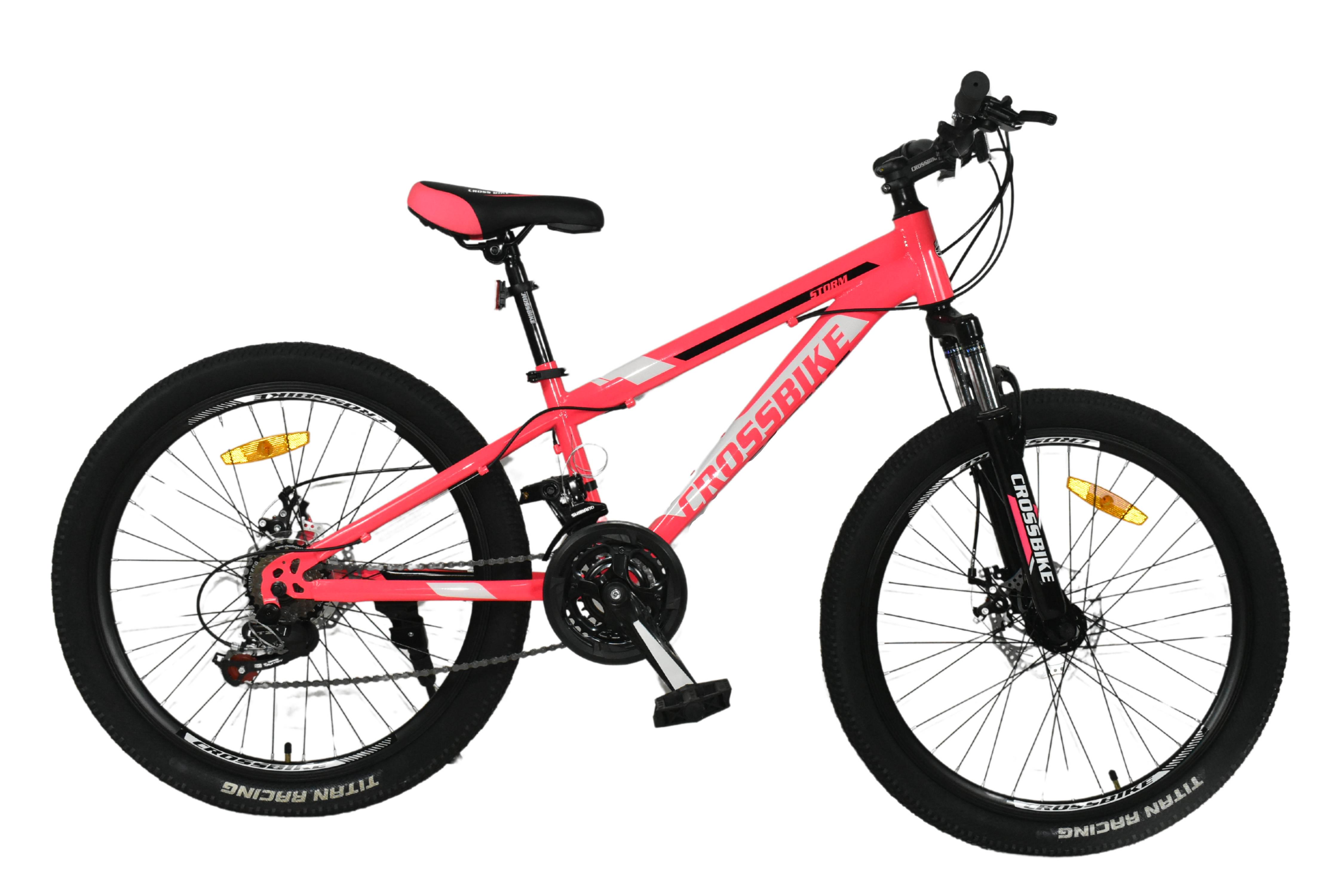Велосипед CrossBike STORM 24" 13" Розовый