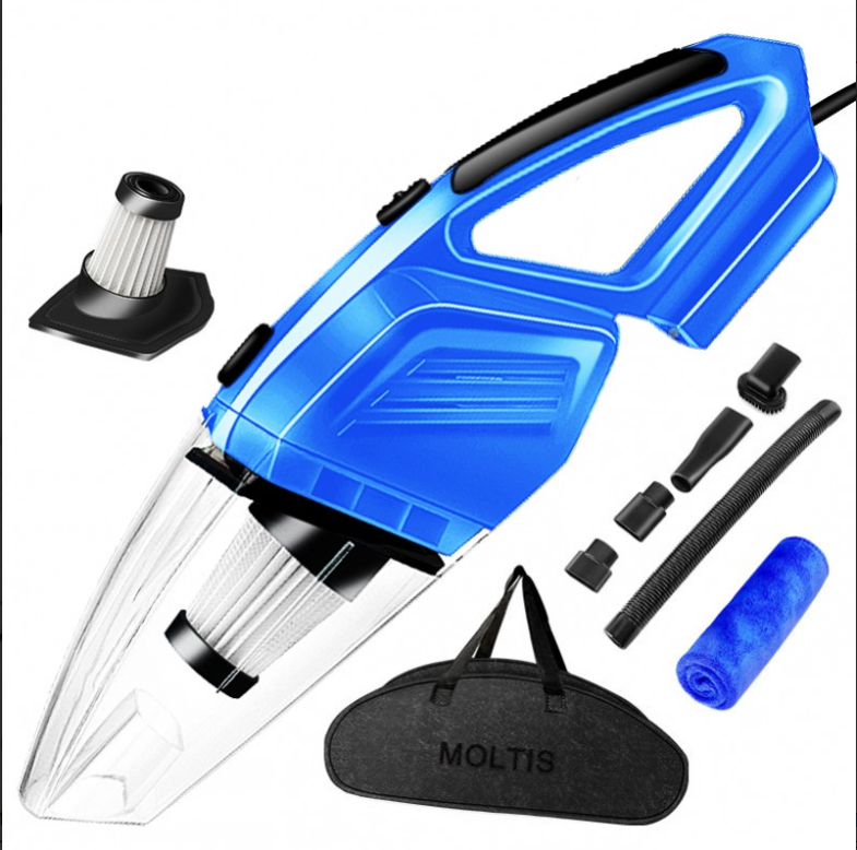 Автомобільний пилосос Moltis K8 Синій 120Вт шнур 4,5 м 10015
