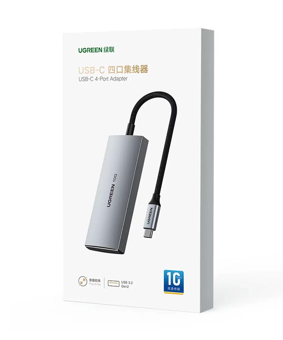 Концентратор USB-C UGREEN CM480 4в1 HUB (30758) - фото 20