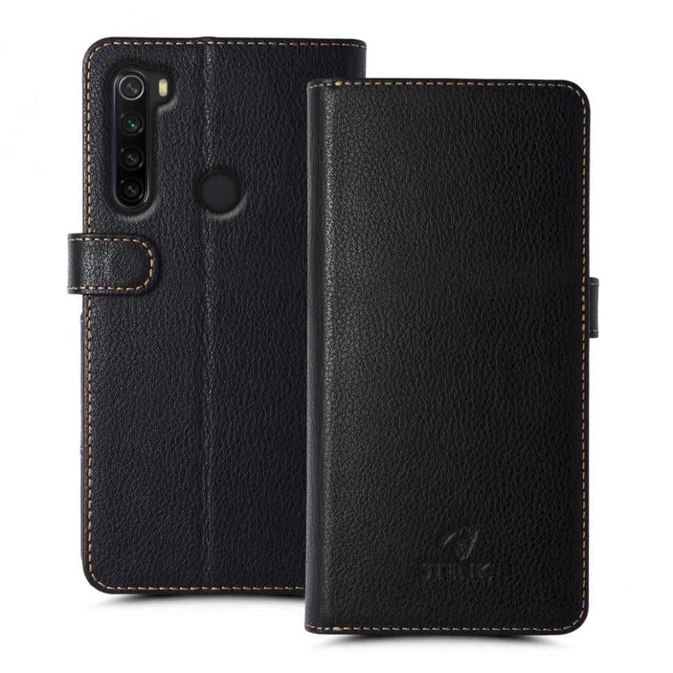 Чехол книжка Stenk Wallet для Xiaomi Redmi Note 8 (2021) Черный (70001)