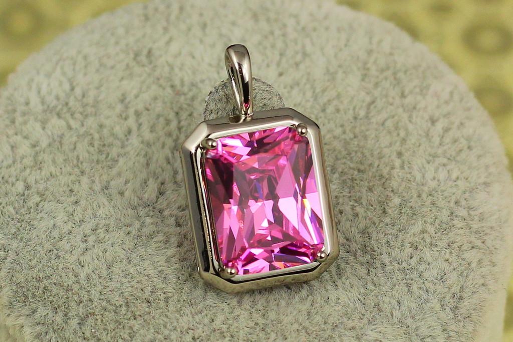 Кулон Xuping Jewelry Прямоугольник 2,3 см Серебристый