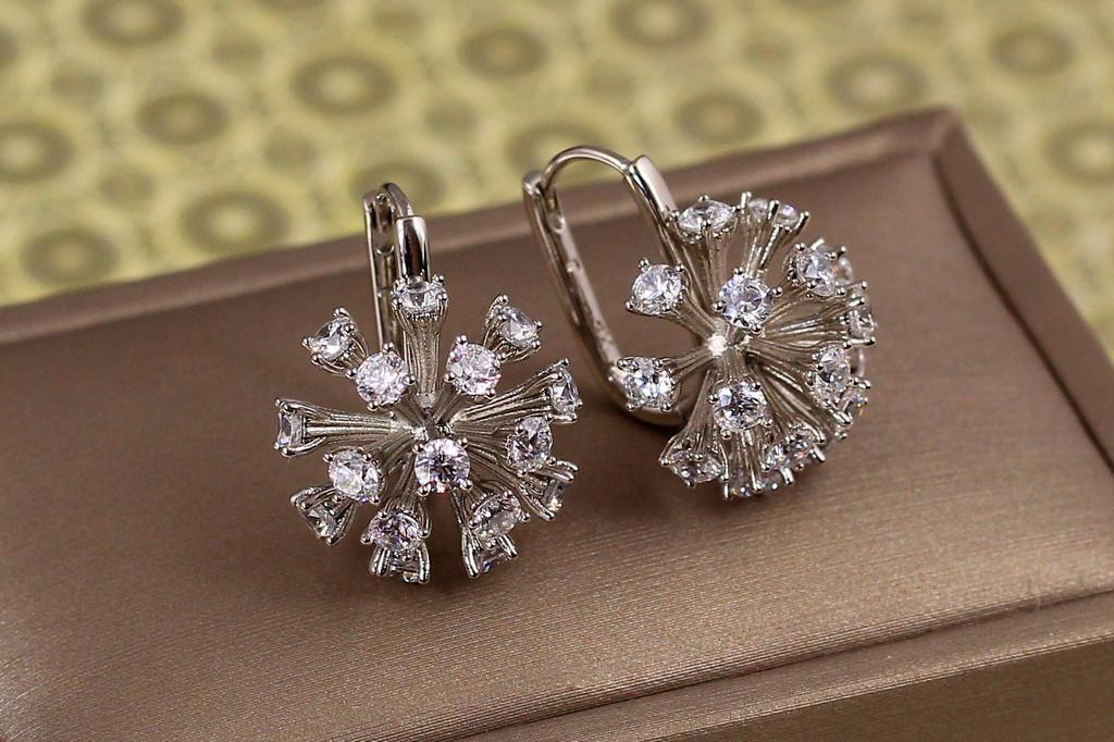 Серьги Xuping Jewelry Одуванчик 2,3 см Серебристый (2268186164)