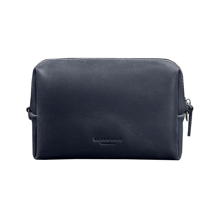 Косметичка-несессер кожаная 3.0 Crazy Horse Темно-синий (A-026810)