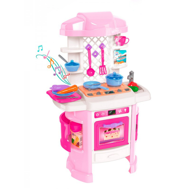 Ігровий набір ТехноК 6696 Кухня з підсвічуванням та звуком 29 аксесуарів (2831001531)