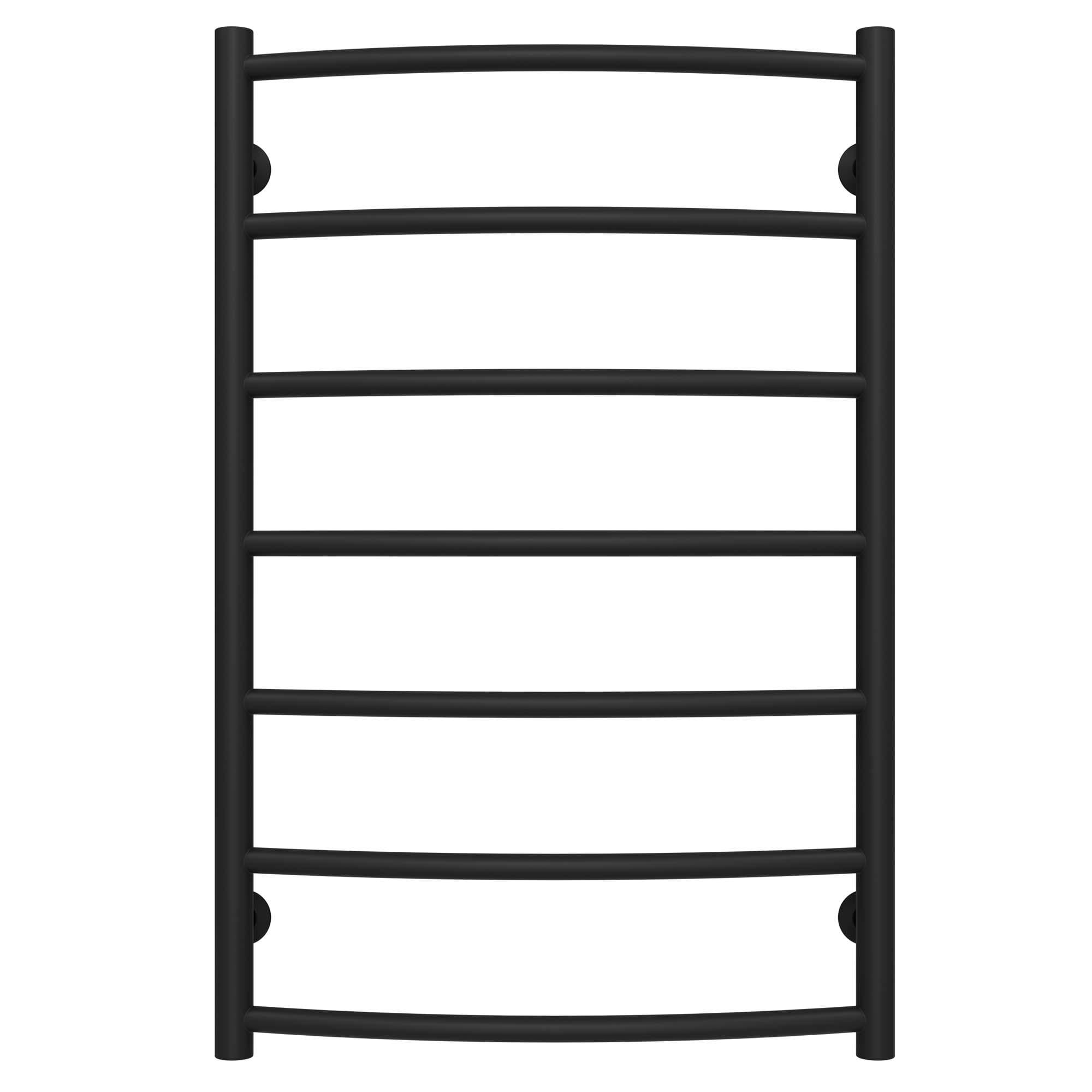 Полотенцесушитель водяной Deffi Классик П7 нижнее подключение нержавеющая сталь 500х800 мм Черный (C.DK.80.50.7.B.A)