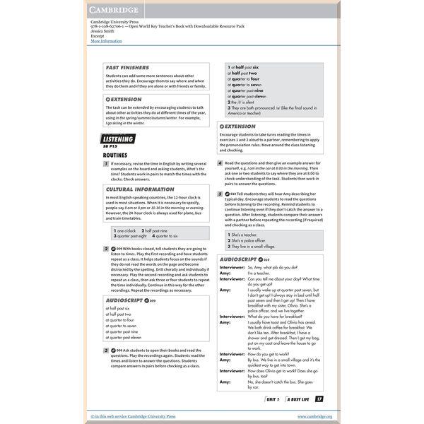 Книга Jessica Smith "Open World Key Teacher's Book" (ISBN:9781108627061) - фото 4