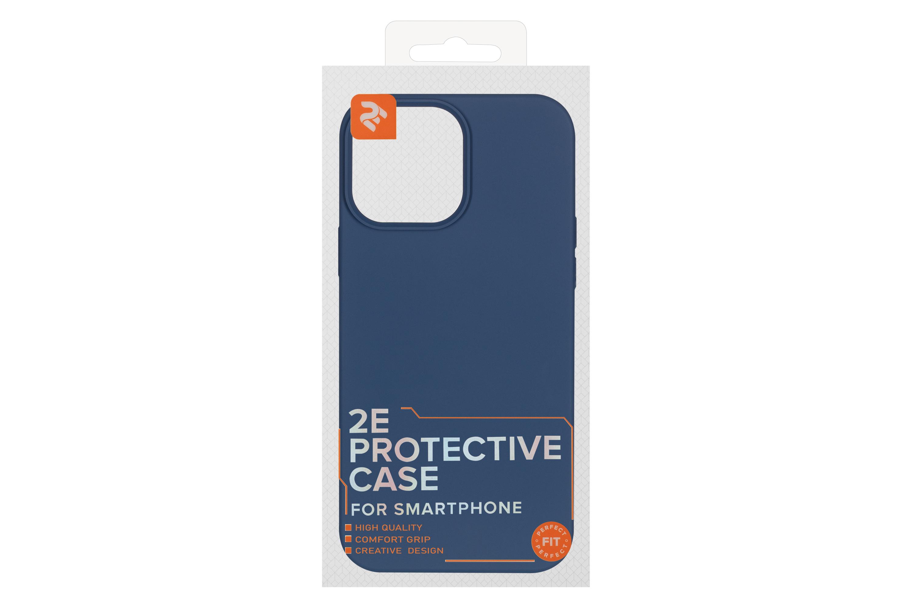 Чехол-бампер для телефона 2E Basic Liquid Silicone iPhone 13 Pro Max Cobalt Blue (2E-IPH-13PRM-OCLS-CB) - фото 3