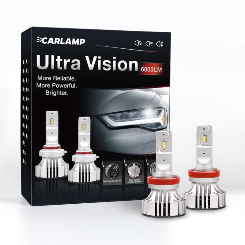 Автолампи світлодіодні Carlamp H11 Ultra Vision Led 5000 Lm 6500 K (UV11)