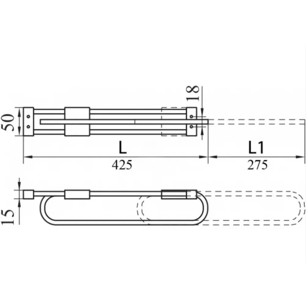 Мікроліфт висувний для гардеробних шаф Sigma посилений 400 мм (PV1136) - фото 2 Мікроліфт висувний для гардеробних шаф Sigma посилений 400 мм (PV1136) - фото 2