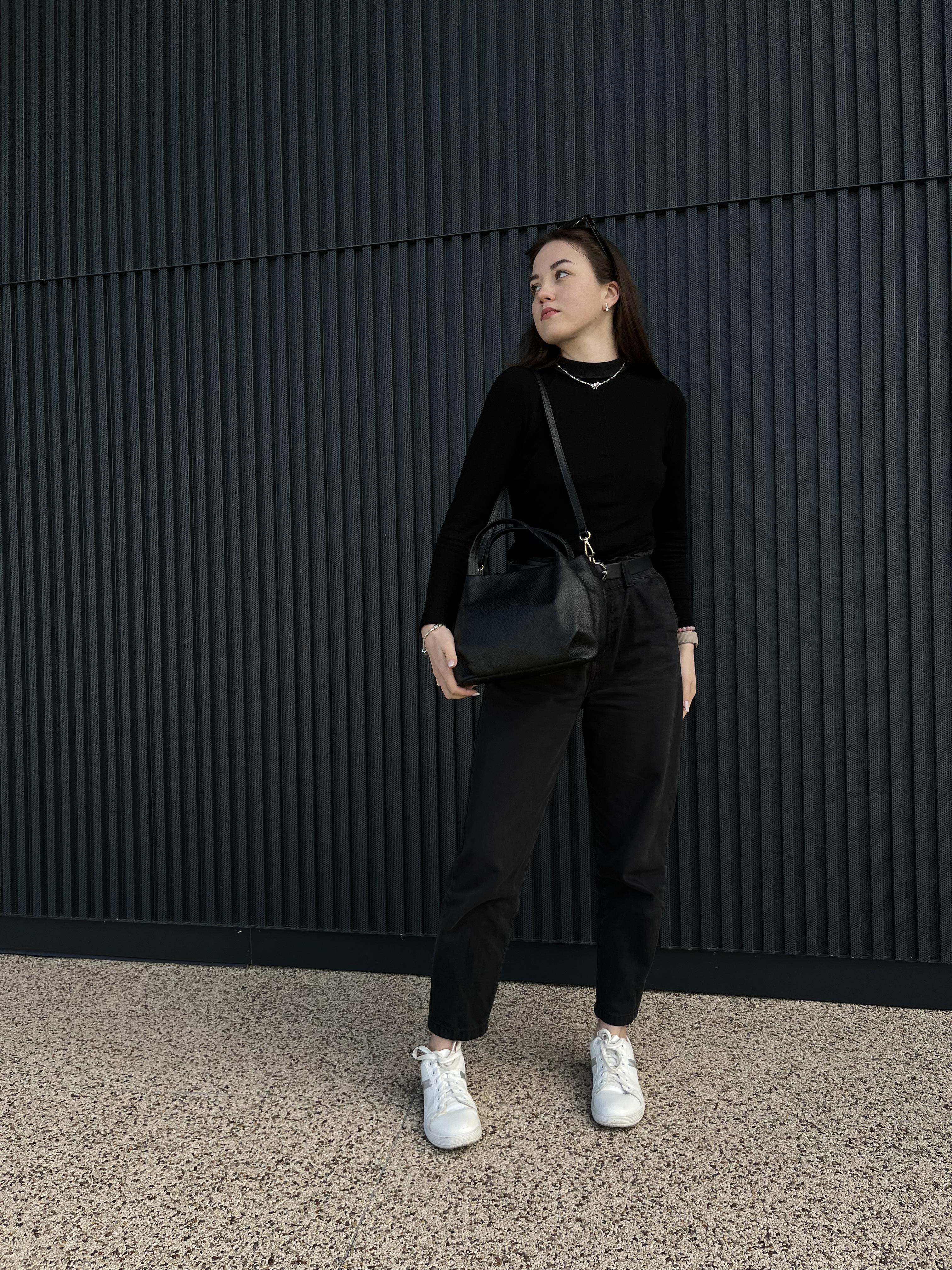 Сумка женская из натуральной кожи Черный (IT-1026-1) - фото 9 Сумка женская из натуральной кожи Черный (IT-1026-1) - фото 9