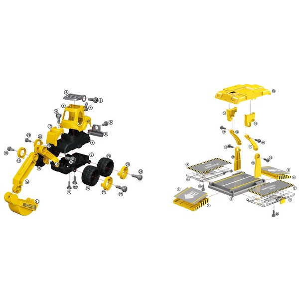 Конструктор Diy Spatial Creativity Набір муз. Екскл-тор-Кран LM9018-1A (CJ-1614189) - фото 4