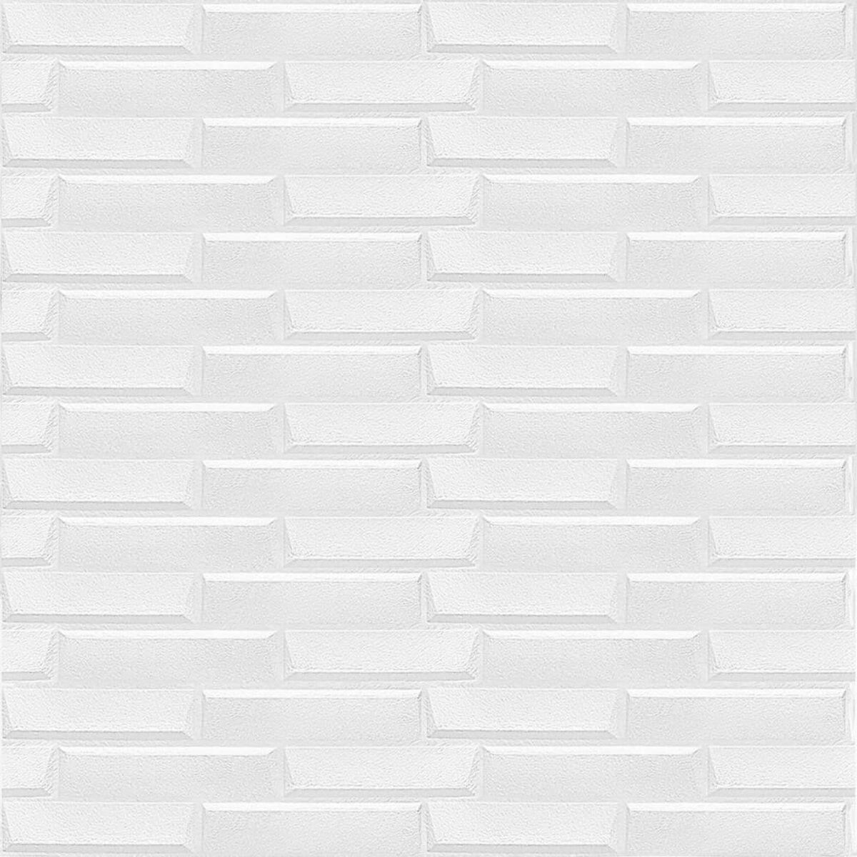 Панель самоклеящаяся 3D кладка 3080x700x5 мм Белый (SW-00001759) - фото 2