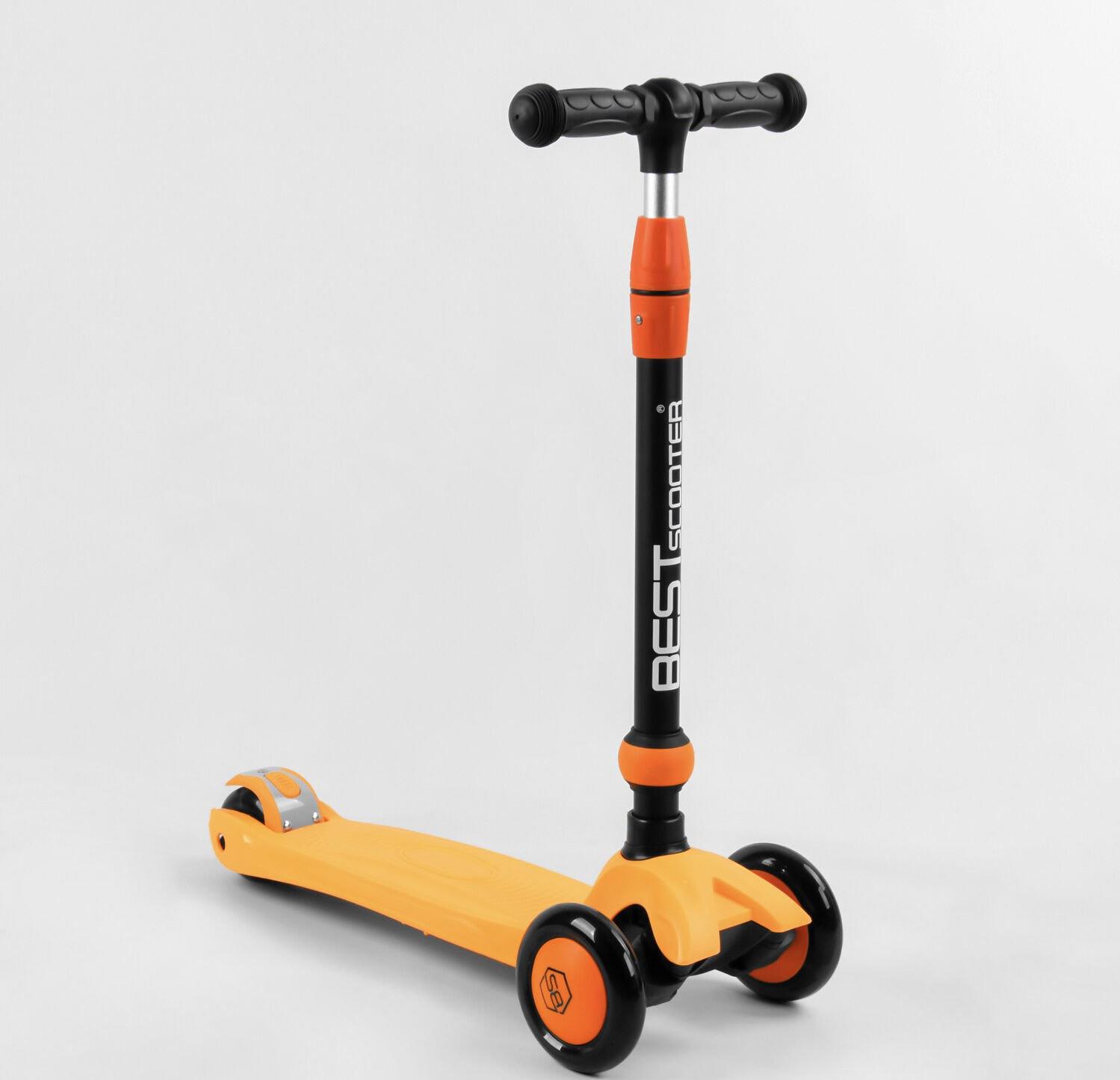 Самокат-велобіг триколісний Best Scooter 3в1 Помаранчевий (50584) - фото 4 Самокат-велобіг триколісний Best Scooter 3в1 Помаранчевий (50584) - фото 4