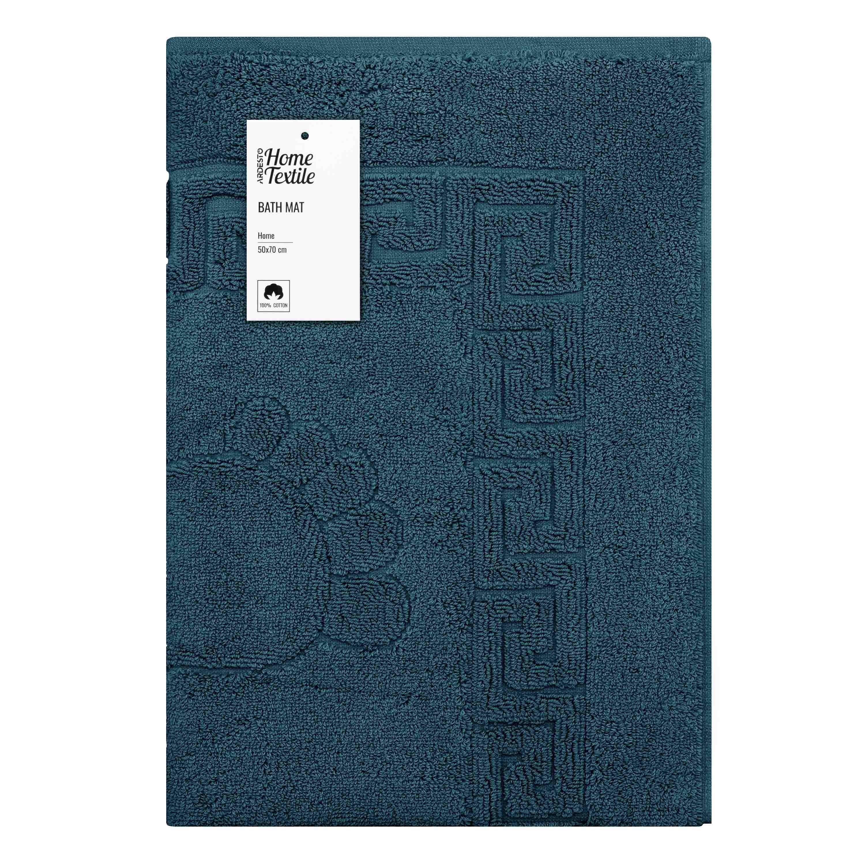 Коврик для ног махровый Ardesto Home 50х70 см Изумрудный (ART2557EM)