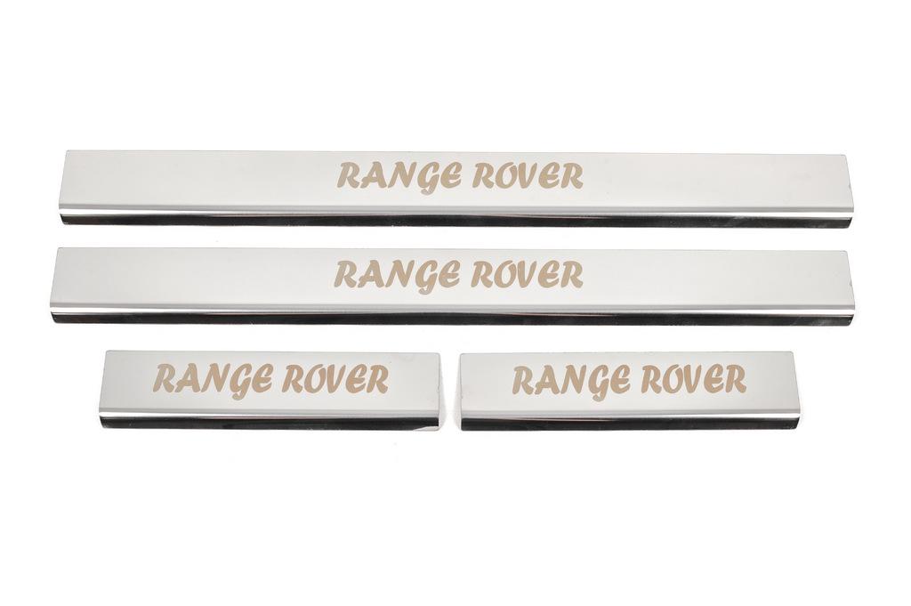 Накладки на пороги Carmos для Range Rover III L322 2002-2012 гг. нержавеющая сталь 4 шт. Хром (125506)