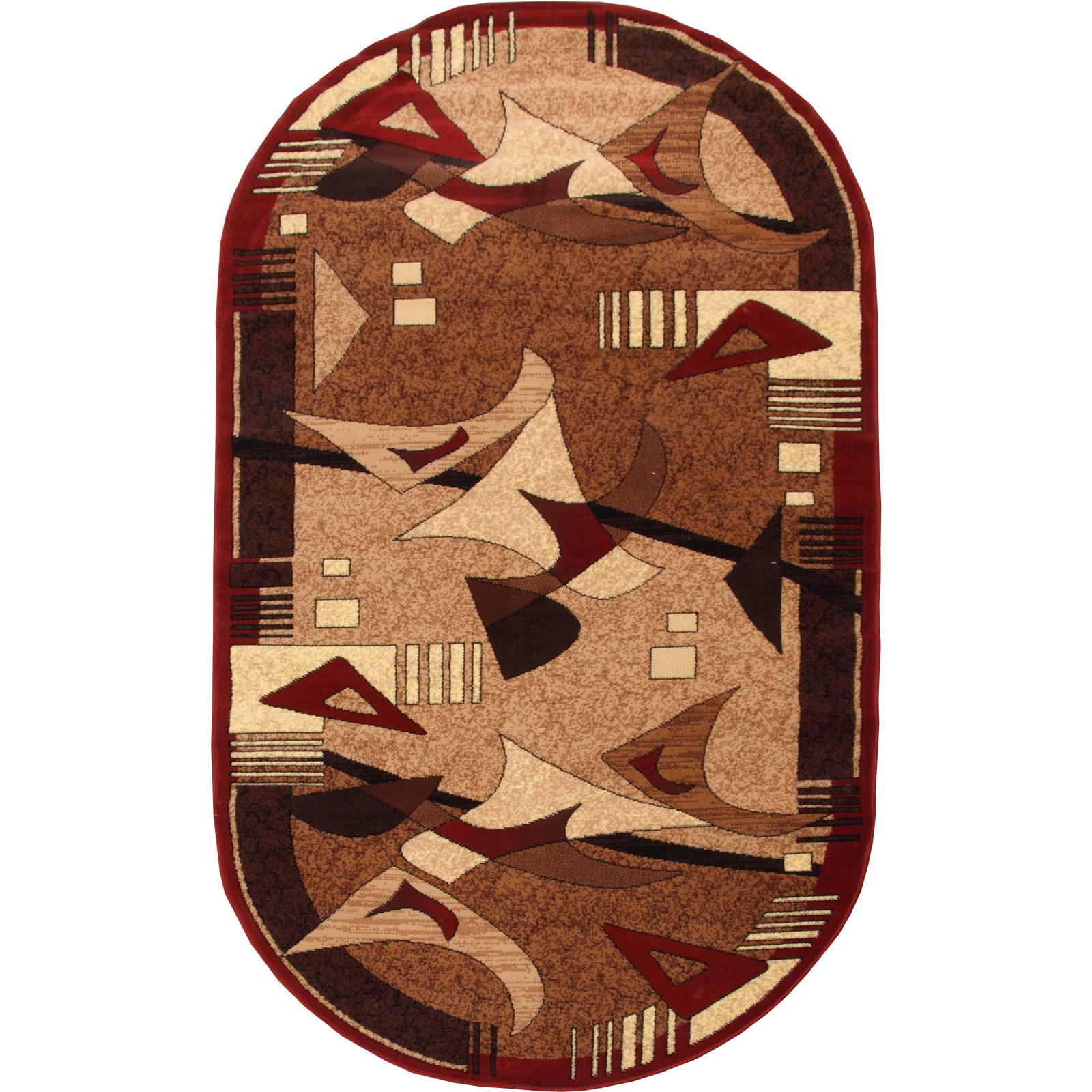 Ковер Karat 106/122 овальный 1,5x3 м красный Бежевый (00-00010795)