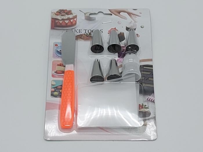 Мешок кондитерский силиконовый многоразовый для крема с металлическими насадками 5 шт. (20011) - фото 2 Мешок кондитерский силиконовый многоразовый для крема с металлическими насадками 5 шт. (20011) - фото 2