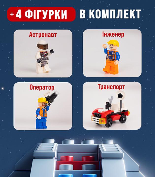 Конструктор Space Shuttle в пакеті на 521 деталь Космос Космічна станція (30268749) - фото 8 Конструктор Space Shuttle в пакеті на 521 деталь Космос Космічна станція (30268749) - фото 8