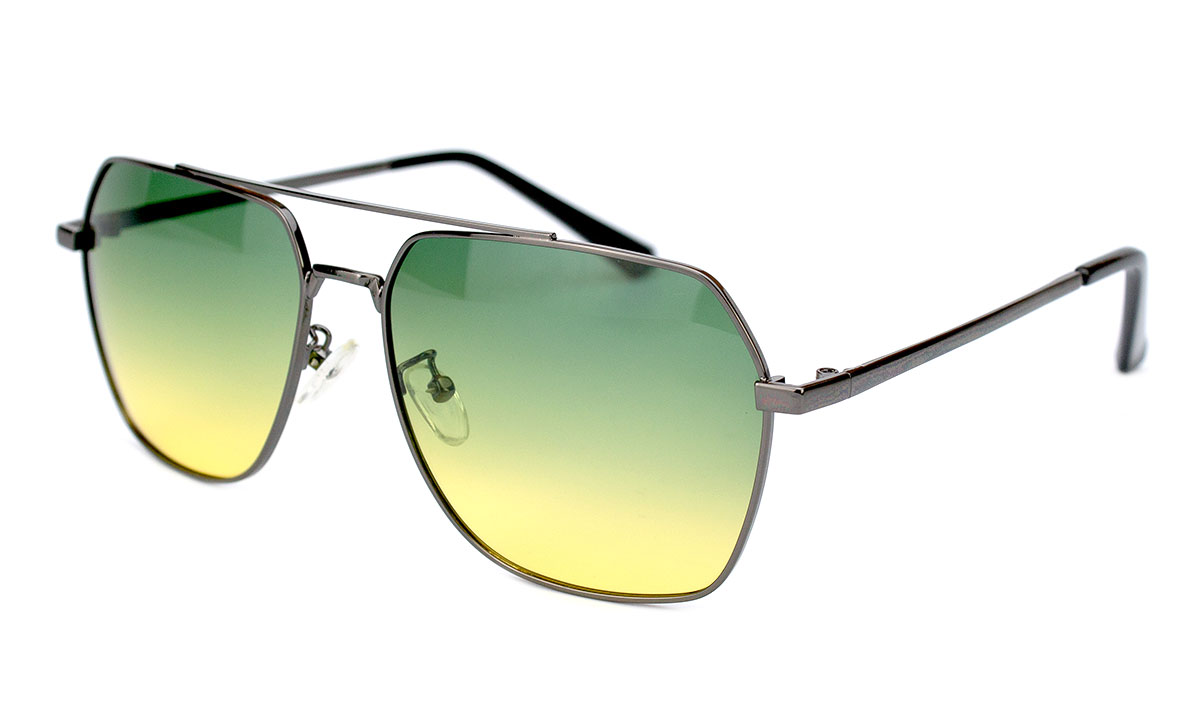 Окуляри чоловічі антифара Viscap 8370-C1 з металевою оправою на широке обличчя Сріблястий (40470)