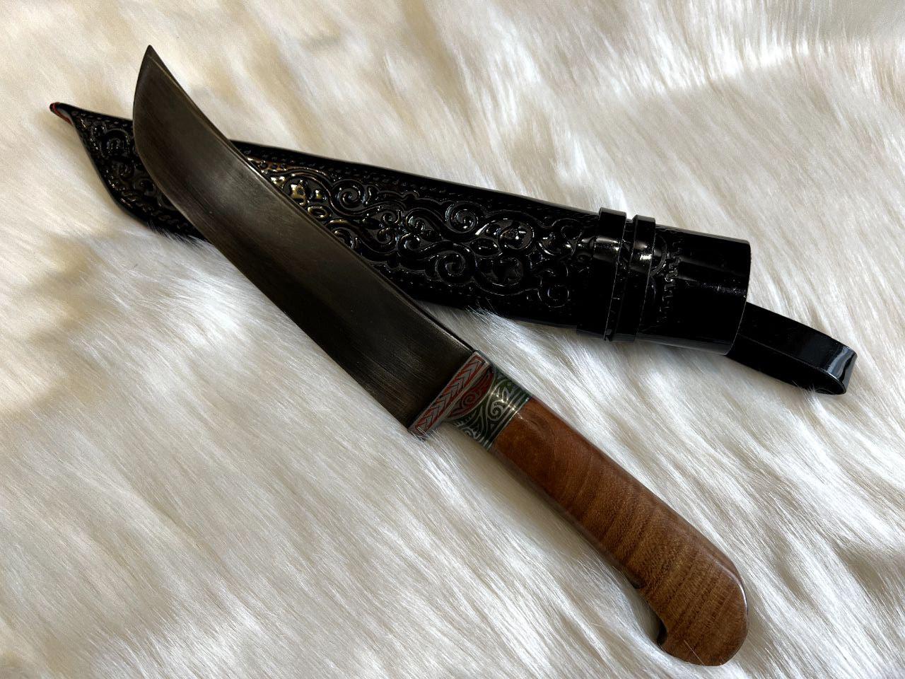 Узбецький ніж-пчак з рукояттю із дерева 29 см Гранд Презент 015Дерево