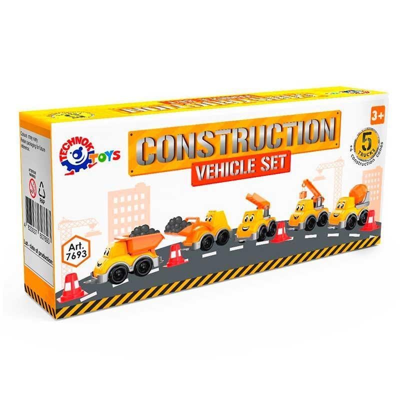 Набор строительных машинок Технок Транспорт Мини 7693 пластиковых (2717626545)