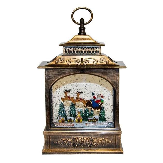 Ночник новогодний Xmas WDL-24007А Винтажный с эффектом снежного вихря от батареек (2761205401)