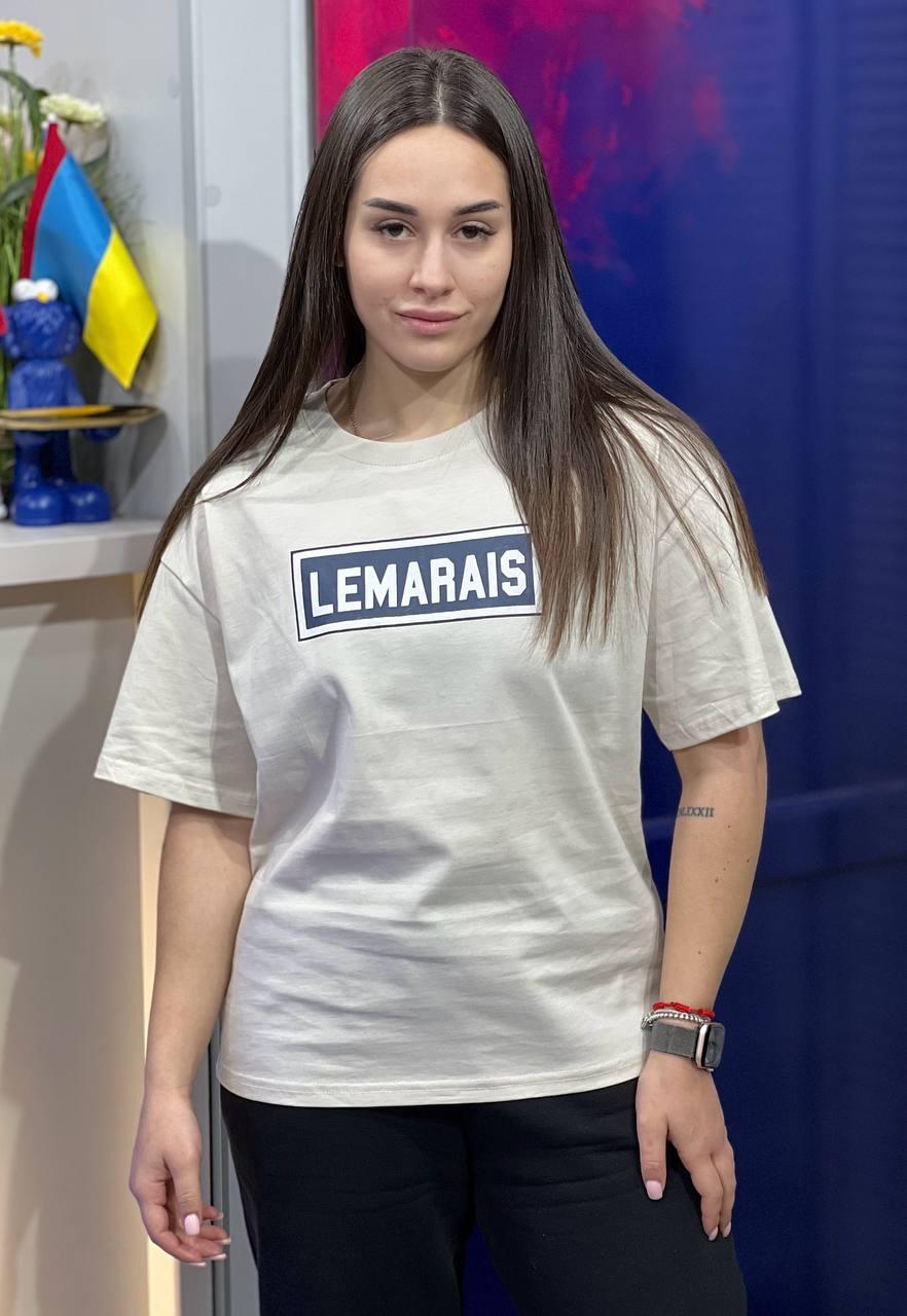 Футболка женская LE MARAIS OS Бежевый (#25085-01)