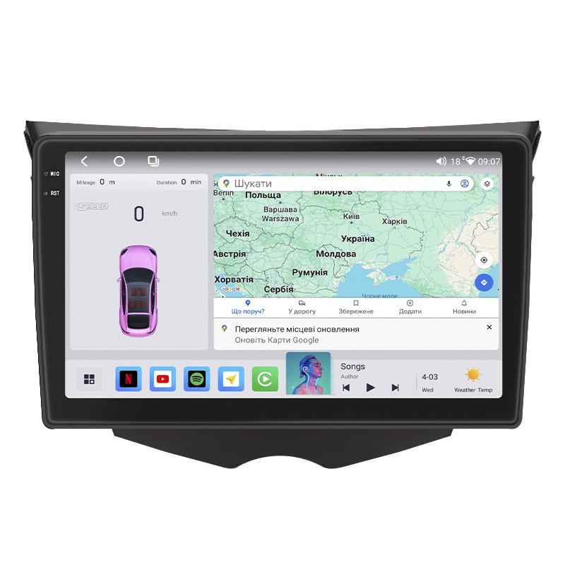 Автомагнитола штатная Lesko QLED CarPlay/4G/Wi-Fi/GPS/360° для Hyundai Veloster I 2011-2015 4/64Gb 9" (2352230321)