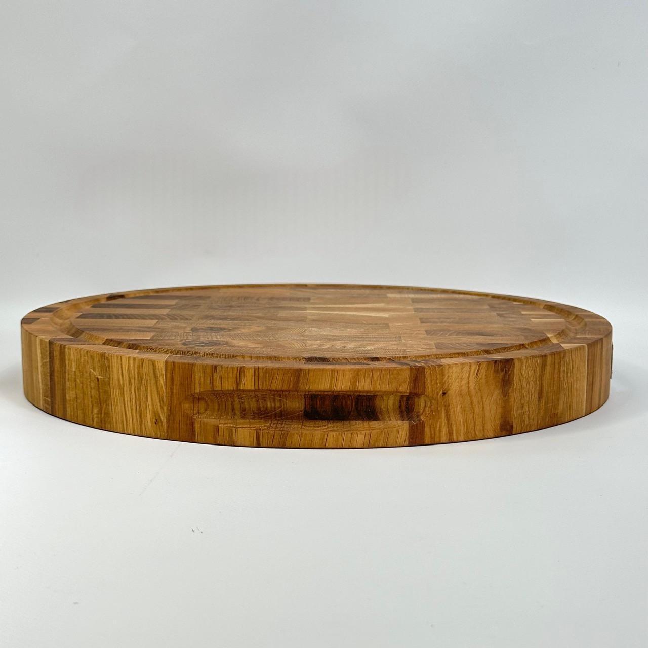 Дошка обробна торцева дерев'яна кругла 35 см (27722327) - фото 3 Дошка обробна торцева дерев'яна кругла 35 см (27722327) - фото 3