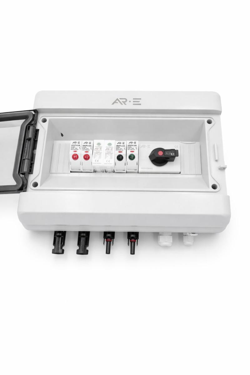 Щит захисту для сонячної станції AR.E ARPVB 2/1 ISO 2 входи/1 вихід 32A DC 1000V з DC вимикачем (33864299)