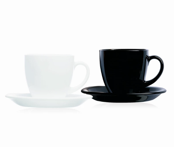 Набір чайний Luminarc Carine Black&White D2371 220 мл (25210925)