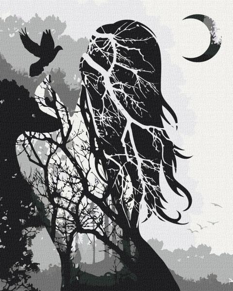 Картина по номерам Идейка Магия женщины 40х50 см в термопакете (КНО5028)