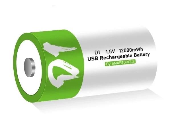 Аккумулятор Clefers R20 USB Type-C 1,5V 12000 mWh (4030356)