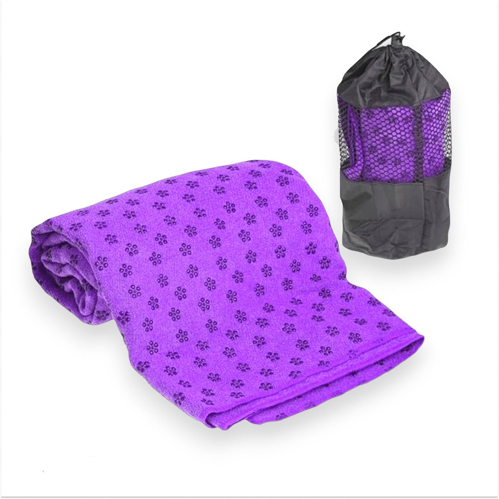 Коврик-полотенце для йоги EasyFit 183х63 см Фиолетовый (EF-2750-PU)