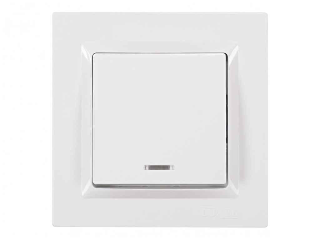 Выключатель Luxel с подсветкой JAZZ 9005 (1017566)