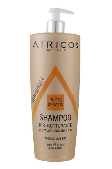 Шампунь Atricos Milano восстанавливающий с фитокератином для ломких волос Keratin 300 мл - фото 2