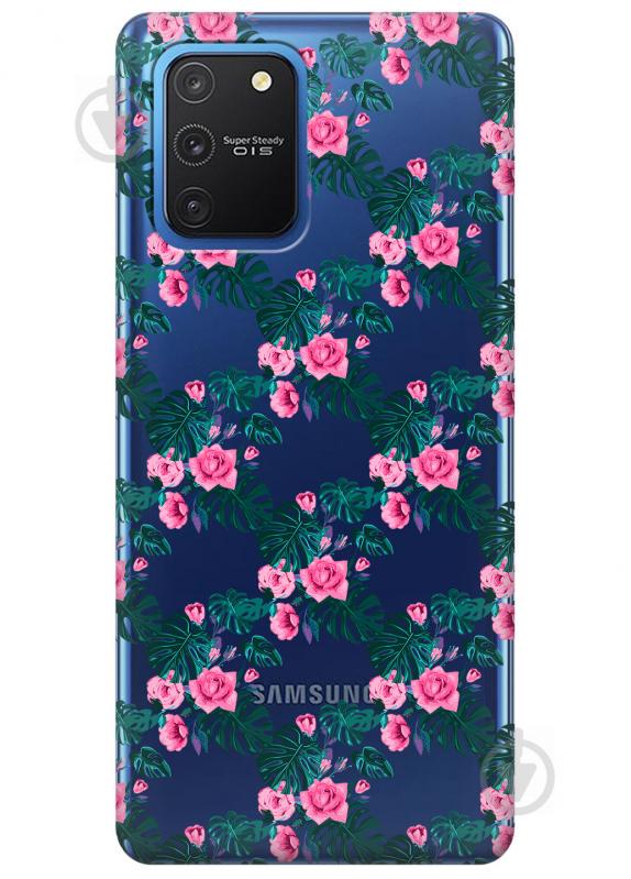 Прозрачный силиконовый чехол iSwag для Samsung Galaxy S10 Lite с рисунком - Цветочная лиана (KS3468) Прозрачный силиконовый чехол iSwag для Samsung Galaxy S10 Lite с рисунком - Цветочная лиана (KS3468)