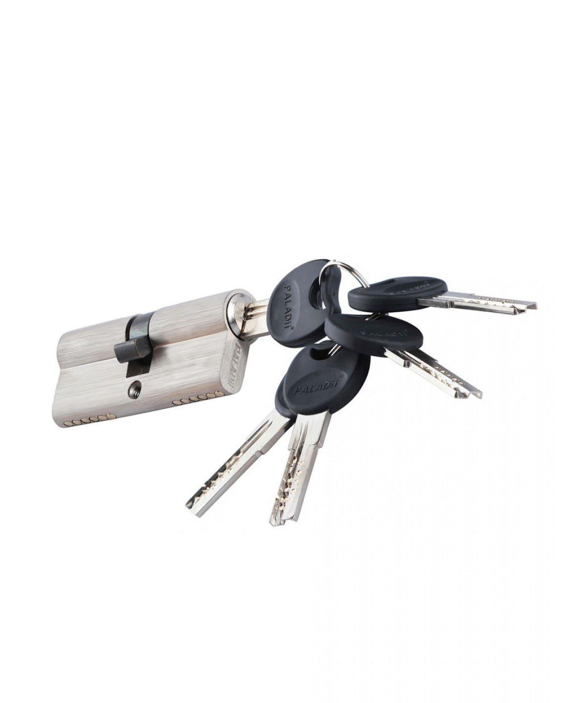 Цилиндр Paladii ST 60 мм 30x30 5 ключей SN Сатин (ПЦ089) - фото 1 Цилиндр Paladii ST 60 мм 30x30 5 ключей SN Сатин (ПЦ089) - фото 1