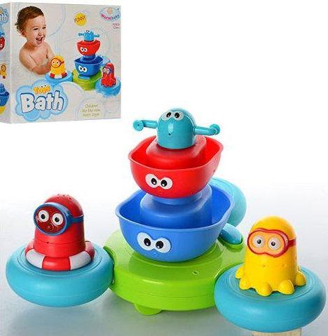 Игровой набор для ванной Warm Baby Фонтанчик-пирамидка (CS007) - фото 2 Игровой набор для ванной Warm Baby Фонтанчик-пирамидка (CS007) - фото 2