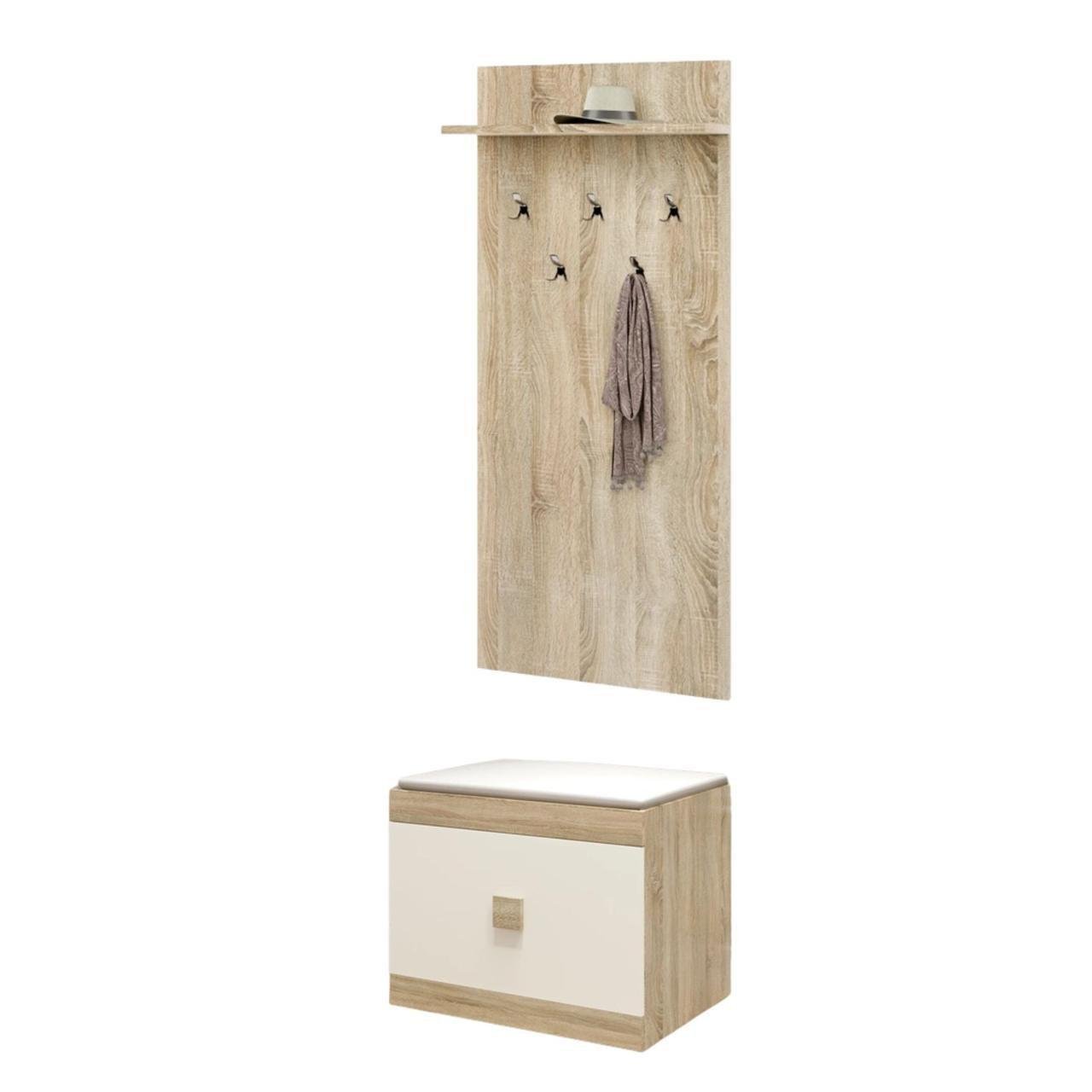 Прихожая Эверест Соната-13 комплект Дуб сонома/Белый (ЕВ20803.01)