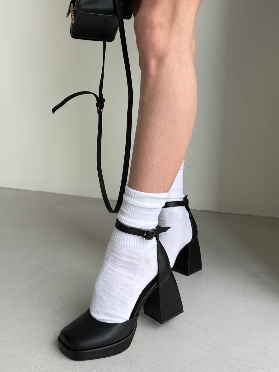 Босоножки женские кожаные р. 38 Черный (8945/38)