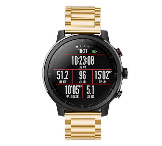 Металлический ремешок Primo для часов Xiaomi Huami Amazfit SportWatch 2/Amazfit Stratos Gold (762844922) - фото 2